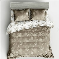 Flower Paing Duvet Pokriva kućne tekstile Poklopac prekrivača sa setovima sa jastučnim krevetima, Twin