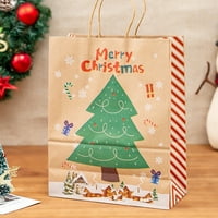 Yebay Set Candy Bag ručka dizajna papir veseli božićnu zabavu Favorit poklon torbicom za dom
