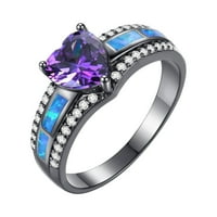 Prstenovi za ženske angažovanje okrugle rezne cirkone Žene vjenčani prstenovi nakit prstenovi za žene