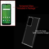 Slim-Fit Gel TPU Telefon futrola za Cricket Dream 5G, sa zaštitnim zaslonom od kaljenog stakla