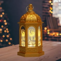 Sutowe Ramadan Dekoracija lampica plastike LED EID MUBARAK LAMP Exquisite baterija Ramadanski festival