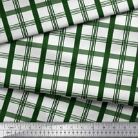 Soimoi Green Rayon tkanina prozorskog okna Provjerite da li tkanine za ispis sa dvorištem široko