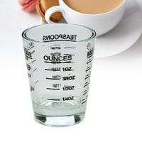 Rosarivae 30ml staklena čaša Espresso Shot Glass Cup sa skalom Kuhinjski mjerač alata za alat