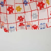 Toddler Baby Girl Cvjetni ispis Osutnički haljina grafička bez rukava bez rukava Closety mini haljina