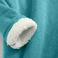 Ženska dukserica labavi puloveri čvrsti vrhovi odjeća trendi dugih rukava s dugim rukavima CREW izrez