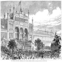 Stoljetni sajam, 1876. Na ceremonije otvaranja na stoljećem sajmu u Filadelfiji, Pennsylvania. Graviranje