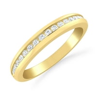 Carat 10k žuto zlato okruglo Dijamantni dijamantni godišnjica vjenčanja za žene za žene