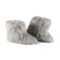 Audeban ženski papuče za čizme lepršave plišane čizme za snijeg zimske tople udobne cipele