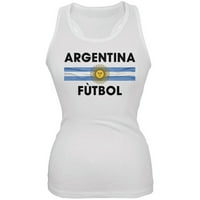Svjetski kup Argentina Crest White Futbol Soccer Juniors Tank TOP - X-Large