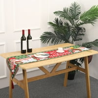 Kiskick Sezonski božićni stol s resicama - debljine sredstvo protiv sredstvo protiv izišta, scena, pletena