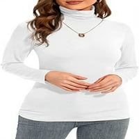 Duksevi za žensku modnu dukseru Dukseve pune boje Bluze s dugim rukavima