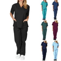 Set za negu set uniforme Muškarci Žene Unitop hlače Bolnička laboratorija Dentisit Lake Blue XL