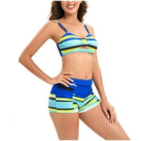 Ženski kupaći kostimi Tummmy Control Plus size Coleit CoverUp modni višebojni gradijent boja Print šuplje