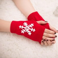 Tejiojio zimske rukavice za muškarce Žene Žene Djevojka Pletena ručna ruka bez prstena drži tople zimske