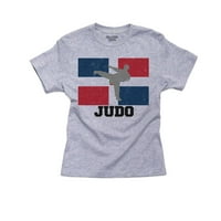 Dominikanska Republika Olympic - Judo - Pamučna majica za mladeni majica zastava