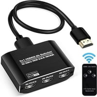2.0b Uključite 【s velikom brzinom 3. FT HDMI kabl】, HDMI selektor prekidač s daljinskim upravljačem