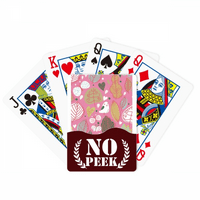 Praškasta cvijeća Paint Peek poker igračka karta Privatna igra