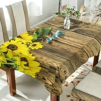 Tree Sicilia Mediteranski keramički žuti limun pravokutnik stolnjak teški vinilni stol tkanini tkanina