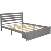 & Vico platform krevet kraljica veličine krevet s uzglavljem, platforma krevet s ladicama, drvena platforma