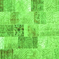 Ahgly Company u zatvorenom pravokutniku Patchwork Green Transicijske prostirke, 2 '3'