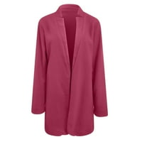 Sklapanje prikladni ovratnik toplo plus veličine modnih ženskih jakne čišćenje vruće ružičaste veličine