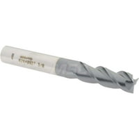 Accupro Square End Mill: 3 8 Dia, 1-1 8 Loc, 3 8 Shank, flaute