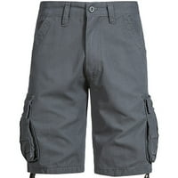 Mikilon muške radne šorc Srednja struka Multi-džepni džep petomementalni hlače casual pantalone Sportske