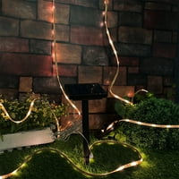 Vanjski string svjetla 16,5ft LED izdržljive gipsofila Strip svjetla za vrtni stablo Patio gazebo božićne
