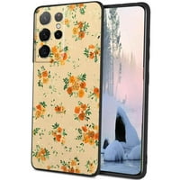 Floral-telefonska futrola, deginirana za Samsung Galaxy S ultra Case Muškarci Žene, Fleksibilan silikonski