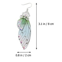 Par minđuše kreativnih krila imitacija cicadenih uši ušima modne ličnosti za životinje Dizajn nakita