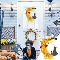 Trayknick Svečana vrata Viseći raznolikost Stilovi za ukrašavanje - vrata visi Halloween Moon Cat Garland