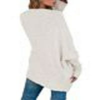 Saodimallsu ženski otvoreni prednji karijski džemper plus veličina toplo l-5xl