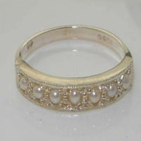 Sterling srebrni kultura biserna ženska prstena - veličine za dostupnost