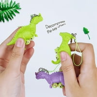 Dinosaur Privjesak za ključeve Fidget Toys Mali dinosaur stisnite olakšajte stres tipke za djecu odraslih