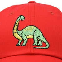 Brontosaurus Apatosaurus Dinosaur Kids Hat Baseball Cap Girls Boys u Crvenu