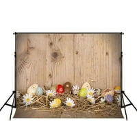 Greendecor poliester tkanina 7x5FT Uskršnje fotografije pozabarenja Uskršnje jaje Cvijeće Foto Booth