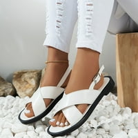 Sandale za žene Aoujea za odmor ljetne dame cipele ravne potpetice otvorene nožne sanduke casual ženske
