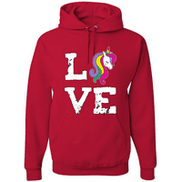 Love Unicorn Slatka Rainbow LGBT grafički kapuljač
