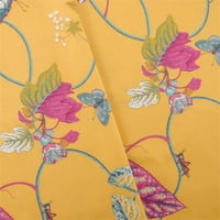 Žuta Multi Lydia Irwin Vine Print Home Dekoracija tkanina, tkanina od dvorišta