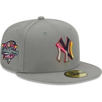 Muška nova era siva New York Yankees Color 59Fifty ugrađeni šešir