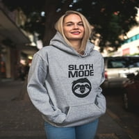 Ženski režim Sloth Hoodie Lover Lover s kapuljačom Veliki sivi