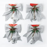 Božićni ukrasni luk, veliki sjajni luk Sparkly Bowknot za vijenac Garland Treetopper Xmas Tree Ornament