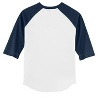 Mladića Tiny Turpap bijela mornarica Seattle Mariners Mir Love Baseball 3 majica 4 rukava Raglan