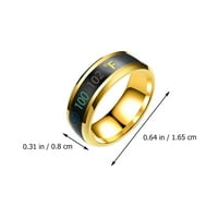 Modni prsten nakit Inteligentni prikaz temperature