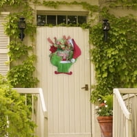 Božićni plišani vijenac Creative ELF noge ručni nosač kratkih vrata viseći ukras ukrase