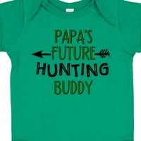 Inktastični Papas Budući lov Buddy Boft Baby Boy ili Baby Girl Bodysuryuit