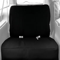 Caltrend Stražnji čvrsti poklopci sjedala FAU kože za 2013.-Kia Optima - KA140-01LB Crni umetak sa crnom