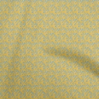Onuone pamuk poplin žuti tkaninski opseg od sunca za quilling print ispisa šivaće tkanine sa dvorištem