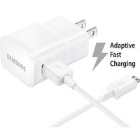 Adaptivni brzi punjač kompatibilan sa ZTE solarni [zidni punjač + noge USB kabl] Bijela