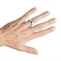 Volfram Carbide STAN Visoko polirano samo uvid ivica je crnog ip popleđenog vjenčanog prstena za muškarce